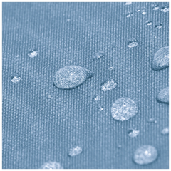 Kinderschürze Happy Hippie | jeansblau/mehrfarbig, pastell