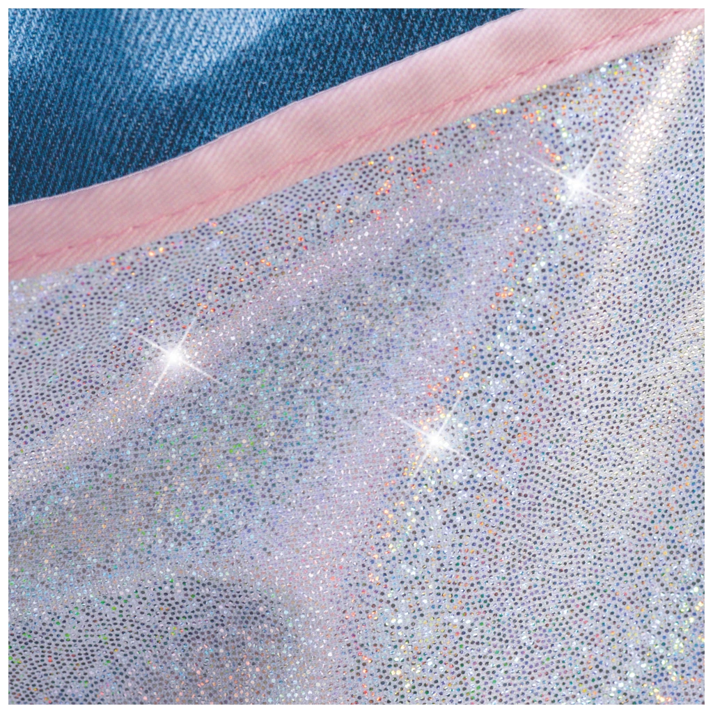 Kinderschürze Happy Hippie | jeansblau/mehrfarbig, pastell