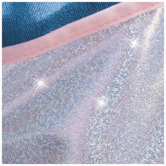 Kinderschürze Happy Hippie | jeansblau/mehrfarbig, pastell