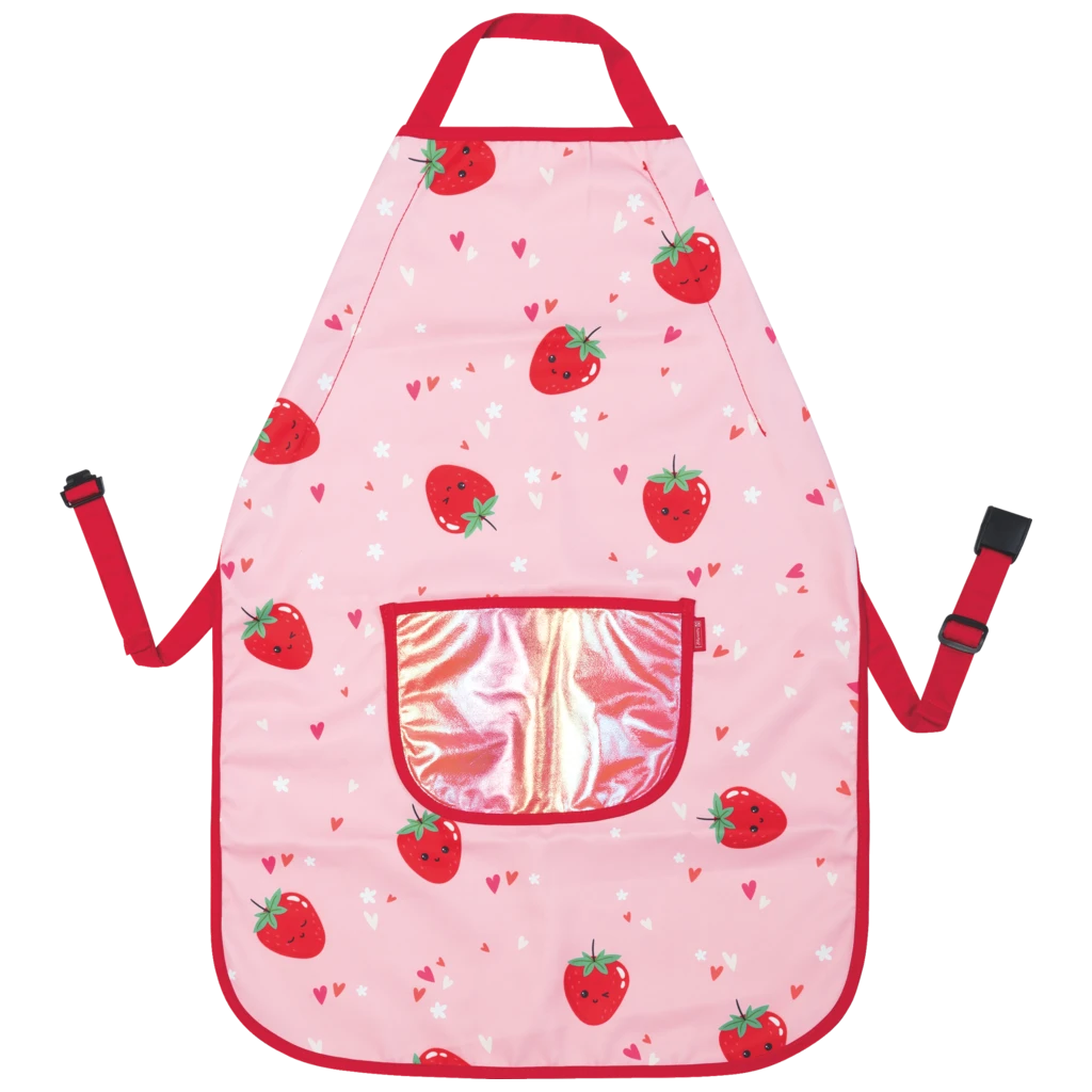 Kinderschürze Fruity Love | rosa/rot