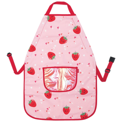 Kinderschürze Fruity Love | rosa/rot