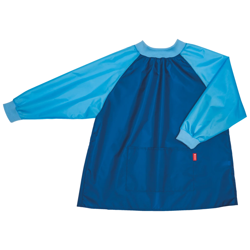 Kinderschürze mit Ärmeln | blau