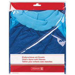 Kinderschürze mit Ärmeln | blau