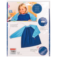 Kinderschürze mit Ärmeln | blau