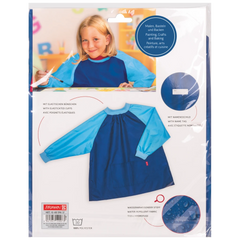 Kinderschürze mit Ärmeln | blau