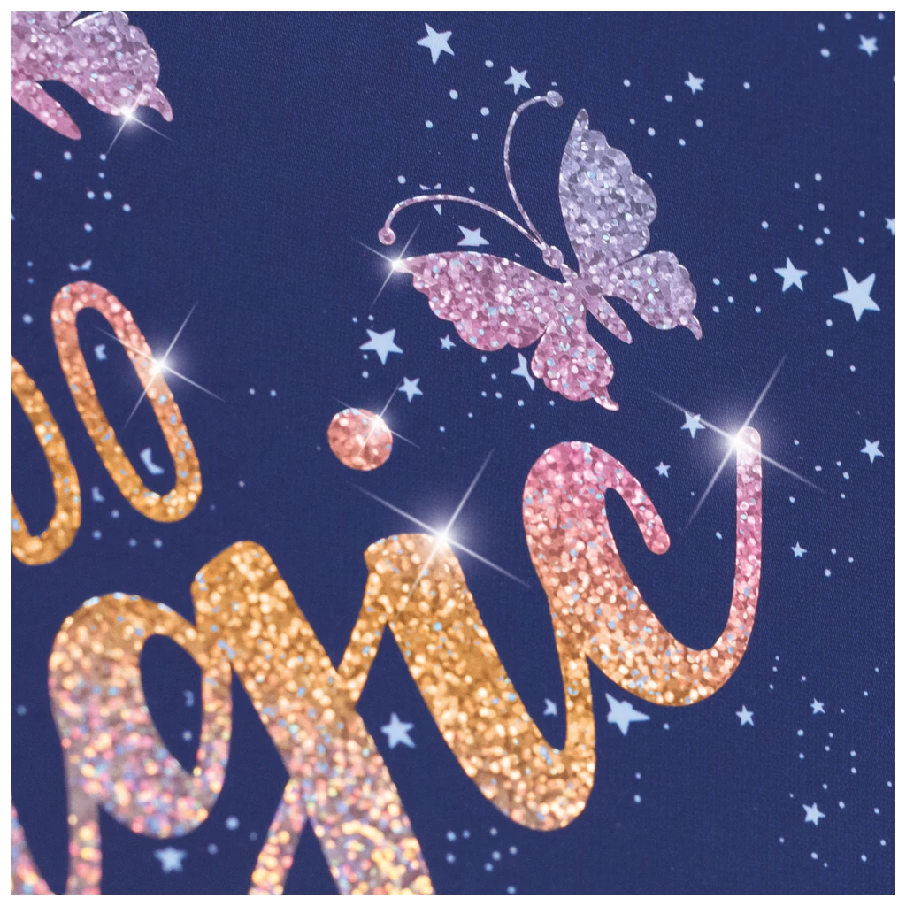 Ausmalheft Magic Butterfly | 32 Blatt, rosarot/lila