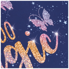 Ausmalheft Magic Butterfly | 32 Blatt, rosarot/lila