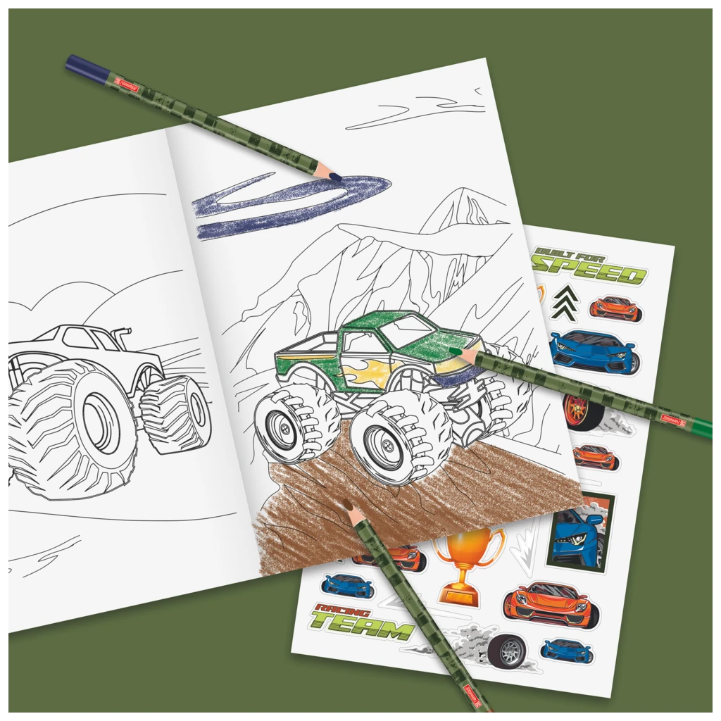 Ausmalheft Fast Wheels | 32 Blatt