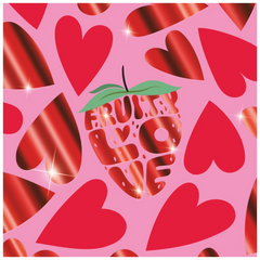 Ausmalheft Fruity Love | 32 Blatt, rosa/rot