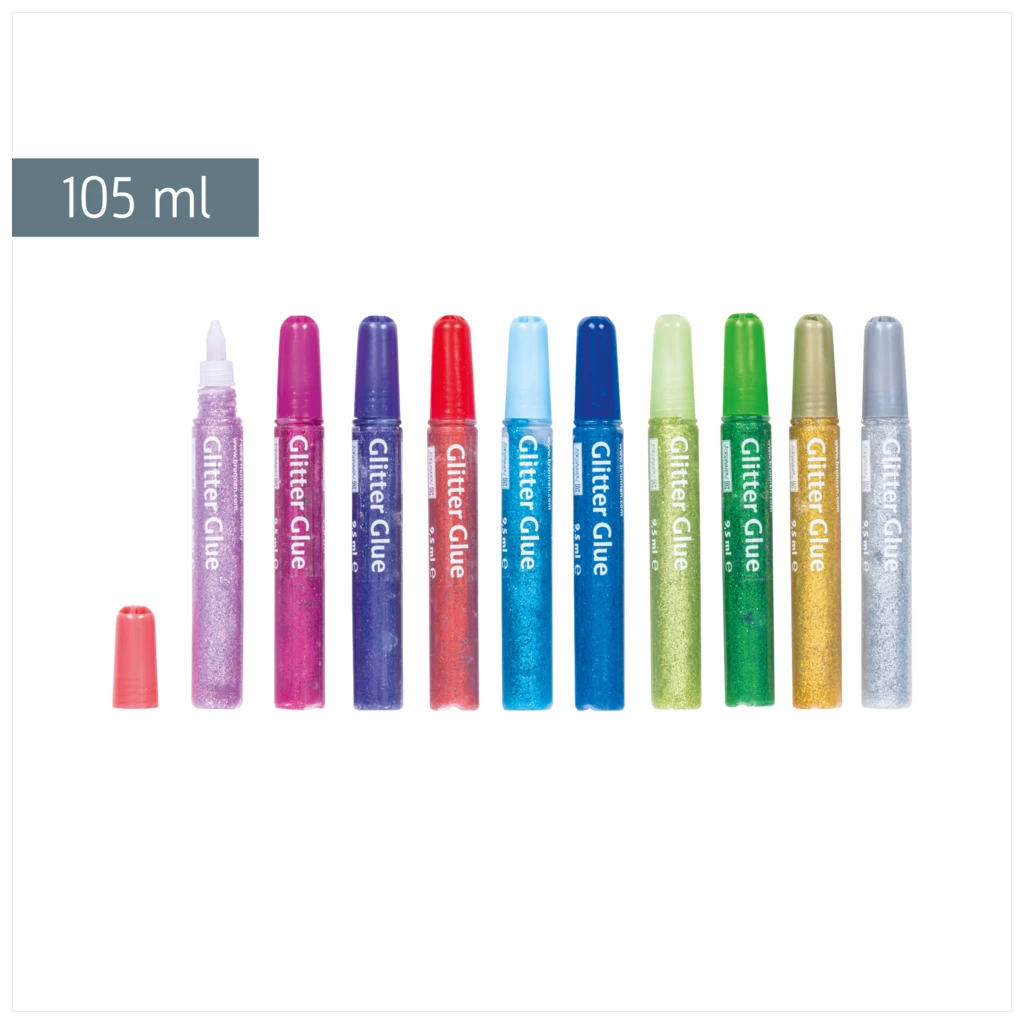 Glitterfarben-Set Glitter Glue | 105 ml