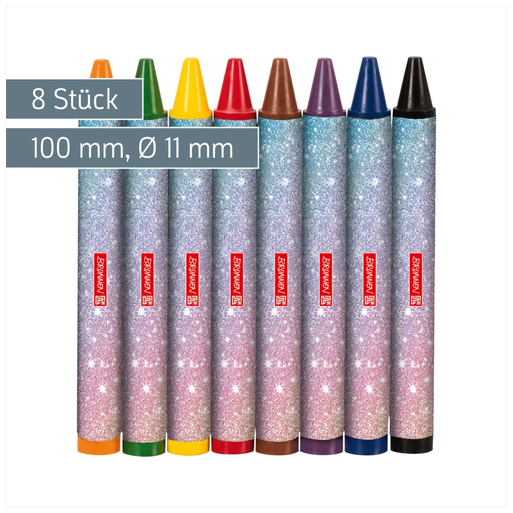 Wachsmalstifte-Set Magic Butterfly | rosarot/lila, 8 Stück