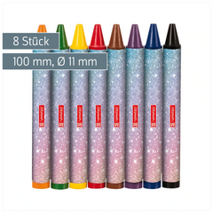 Wachsmalstifte-Set Magic Butterfly | rosarot/lila, 8 Stück