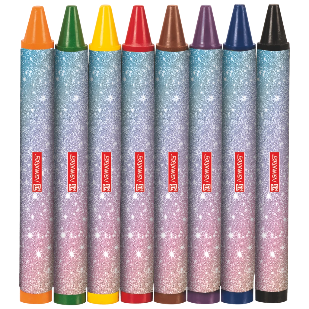 Wachsmalstifte-Set Magic Butterfly | rosarot/lila, 8 Stück