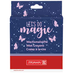 Wachsmalstifte-Set Magic Butterfly | rosarot/lila, 8 Stück