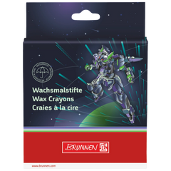 Wachsmalstifte-Set Robot Heroes | dunkelblau, 8 Stück