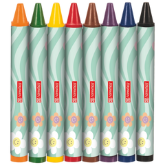 Wachsmalstifte-Set Happy Hippie | mint, 8 Stück