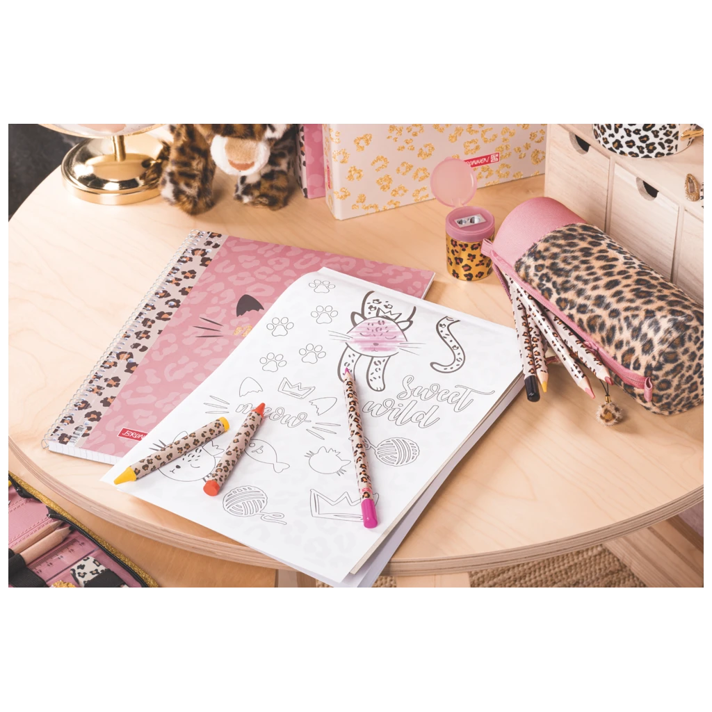 Wachsmalstifte-Set Sweet Wild Cat | 8 Stück