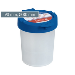 Wasserbecher mit Deckel | blau