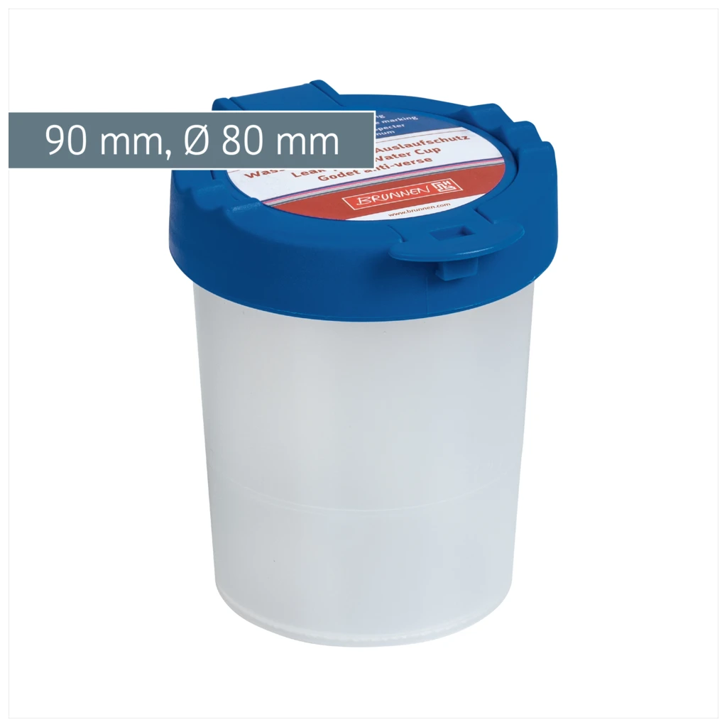 Wasserbecher mit Deckel | blau