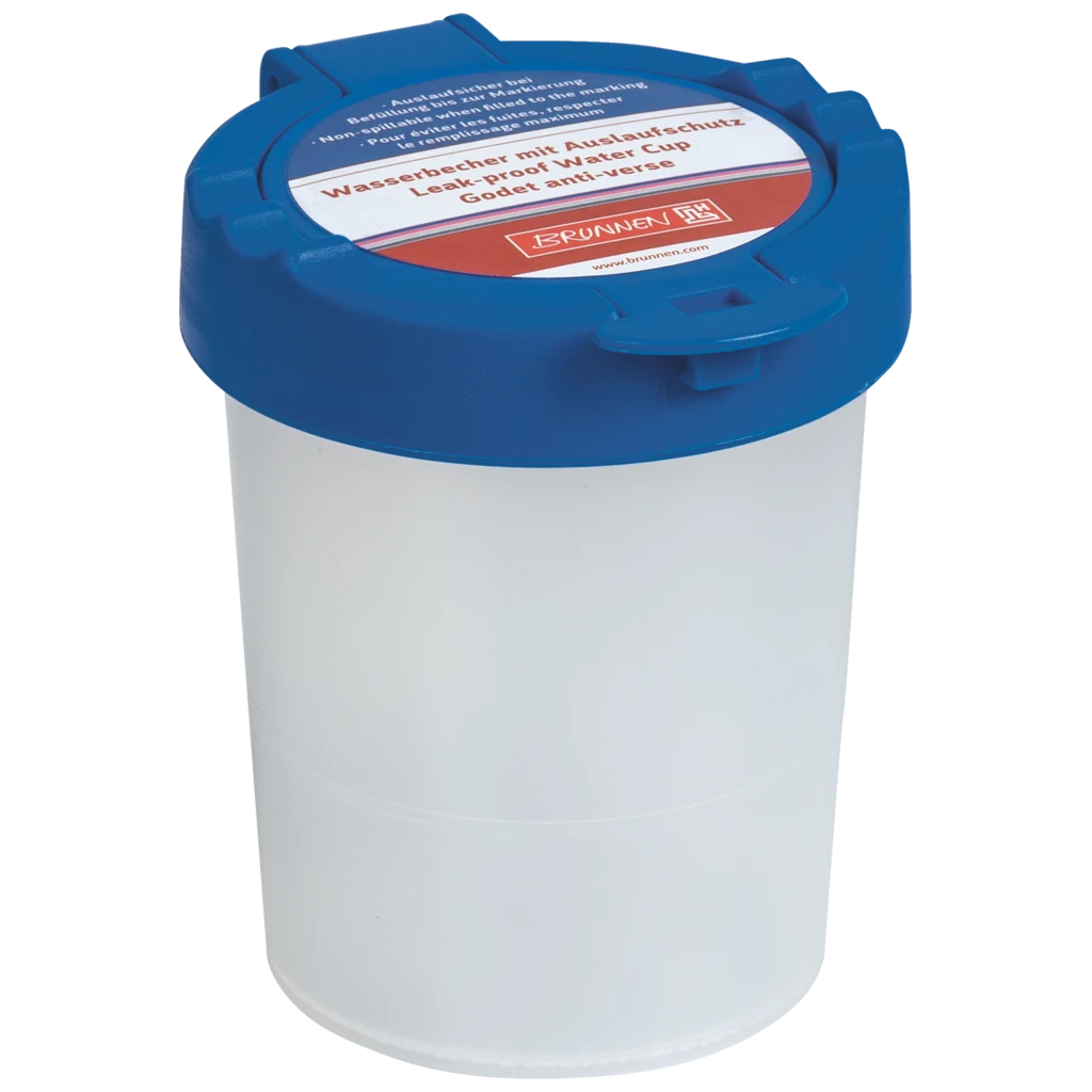 Wasserbecher mit Deckel | blau