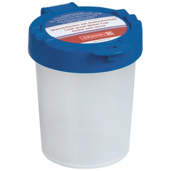 Wasserbecher mit Deckel | blau