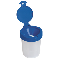 Wasserbecher mit Deckel | blau