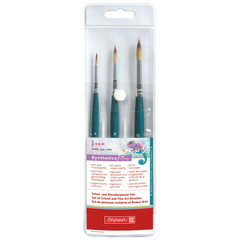 Kunsthaarpinsel-Set „Synthetics Plus“ rund | 3 Pinsel