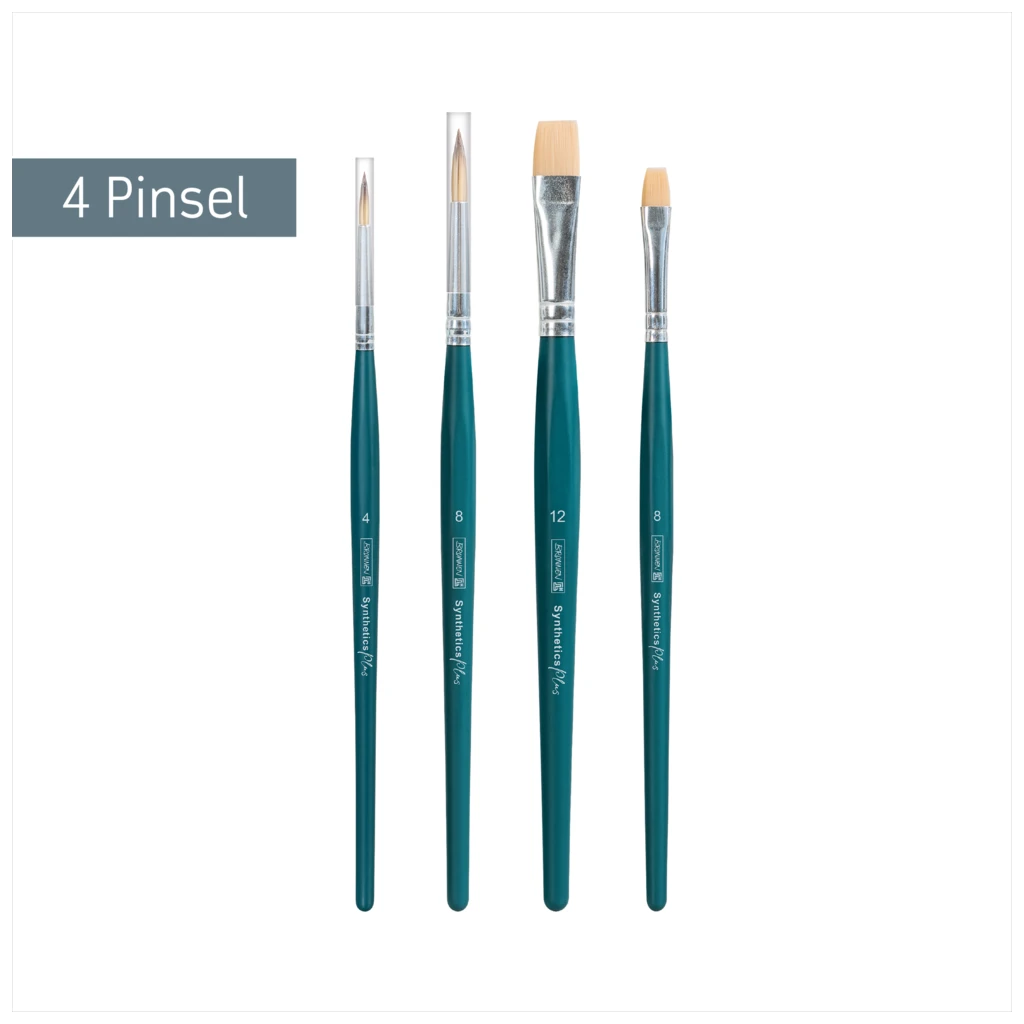 Kunsthaarpinsel-Set „Synthetics Plus“ Mix 1 | 4 Pinsel