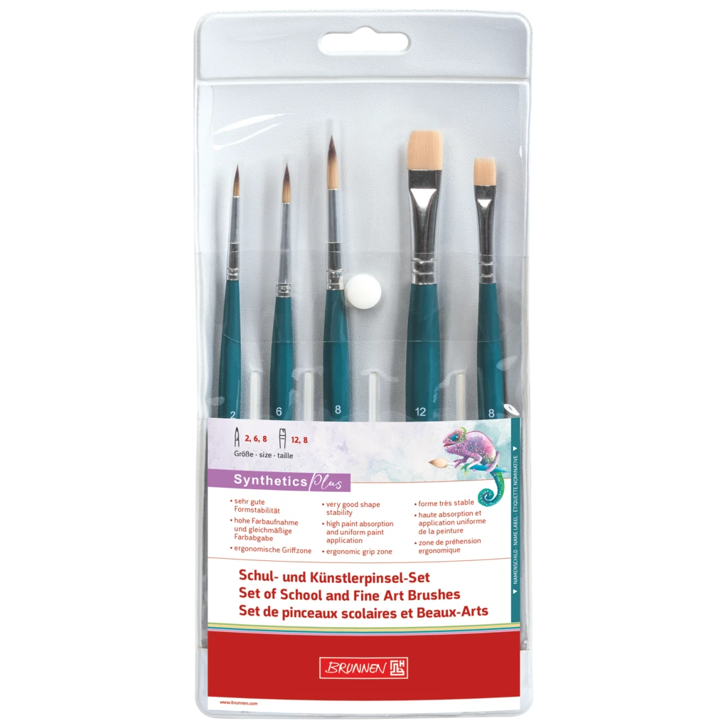 Kunsthaarpinsel-Set „Synthetics Plus“ Mix 2 | 5 Pinsel