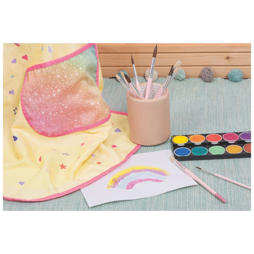 Schulpinsel-Set Magic Rainbow | rosa, 8 Pinsel