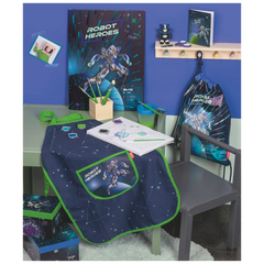 Schulpinsel-Set Robot Heroes | grün, 8 Pinsel