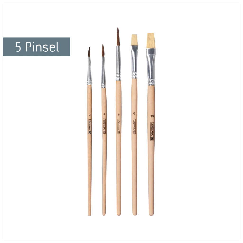 Schulpinsel-Set | 5 Pinsel