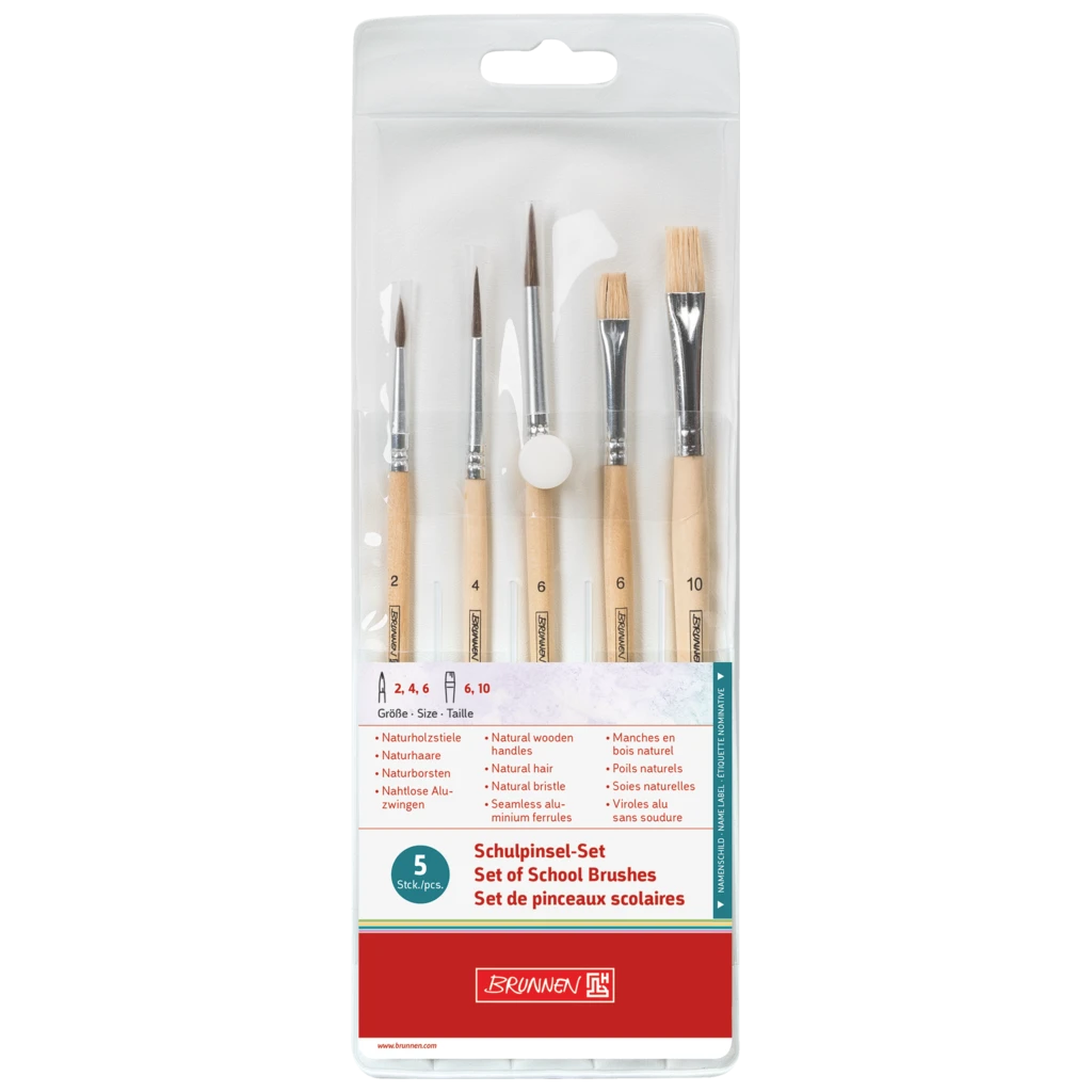 Schulpinsel-Set | 5 Pinsel