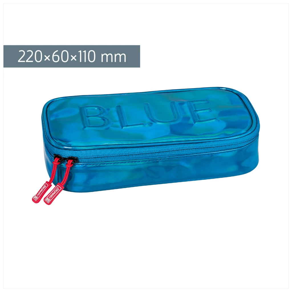 Schlampermäppchen „Electric“ | 1 Klappe(n), blue