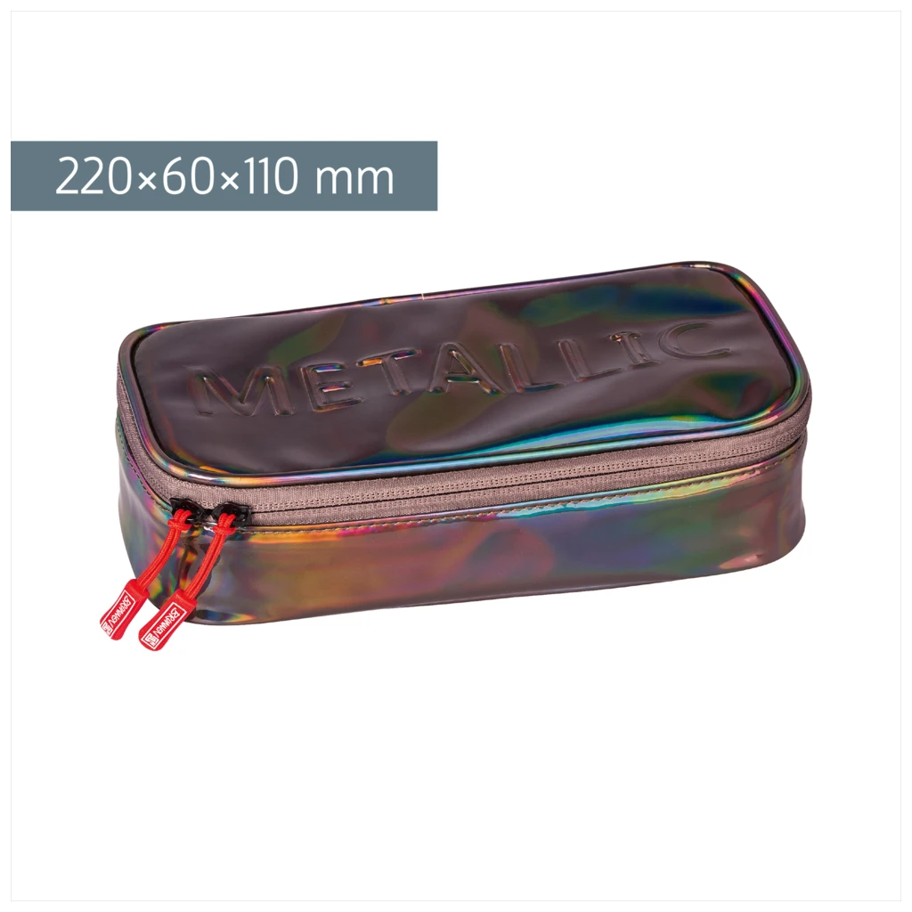 Schlampermäppchen „Electric“ | 1 Klappe(n), dunkellila