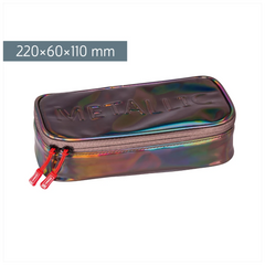 Schlampermäppchen „Electric“ | 1 Klappe(n), dunkellila