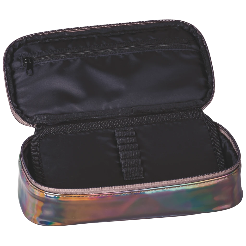 Schlampermäppchen „Electric“ | 1 Klappe(n), dunkellila