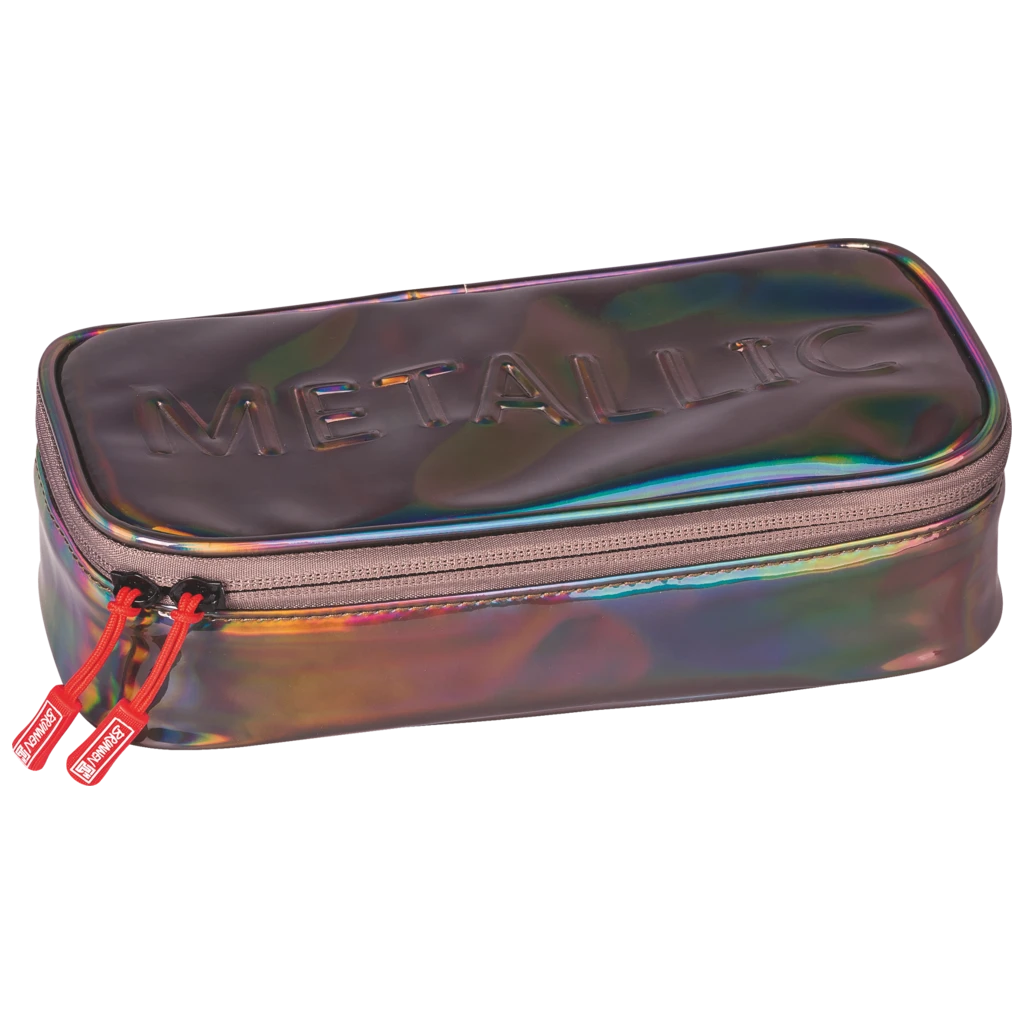 Schlampermäppchen „Electric“ | 1 Klappe(n), dunkellila