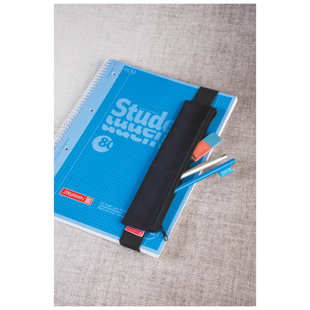 Schlampermäppchen Colour Code mit Gummiband | onyx