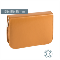 Federmäppchen | 1 Klappe(n), braun