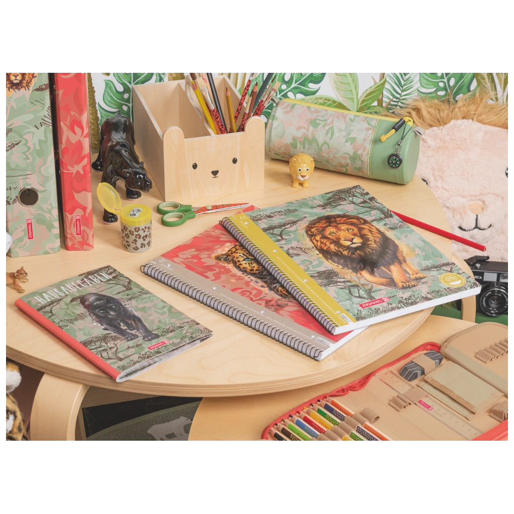 Schlampermäppchen s'maepp M Safari World | grün