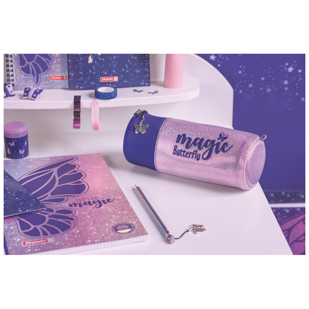 Schlampermäppchen s'maepp M Magic Butterfly | rosarot/lila