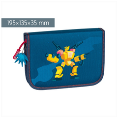 Federmäppchen „Transformer“ | 2 Klappe(n), blau
