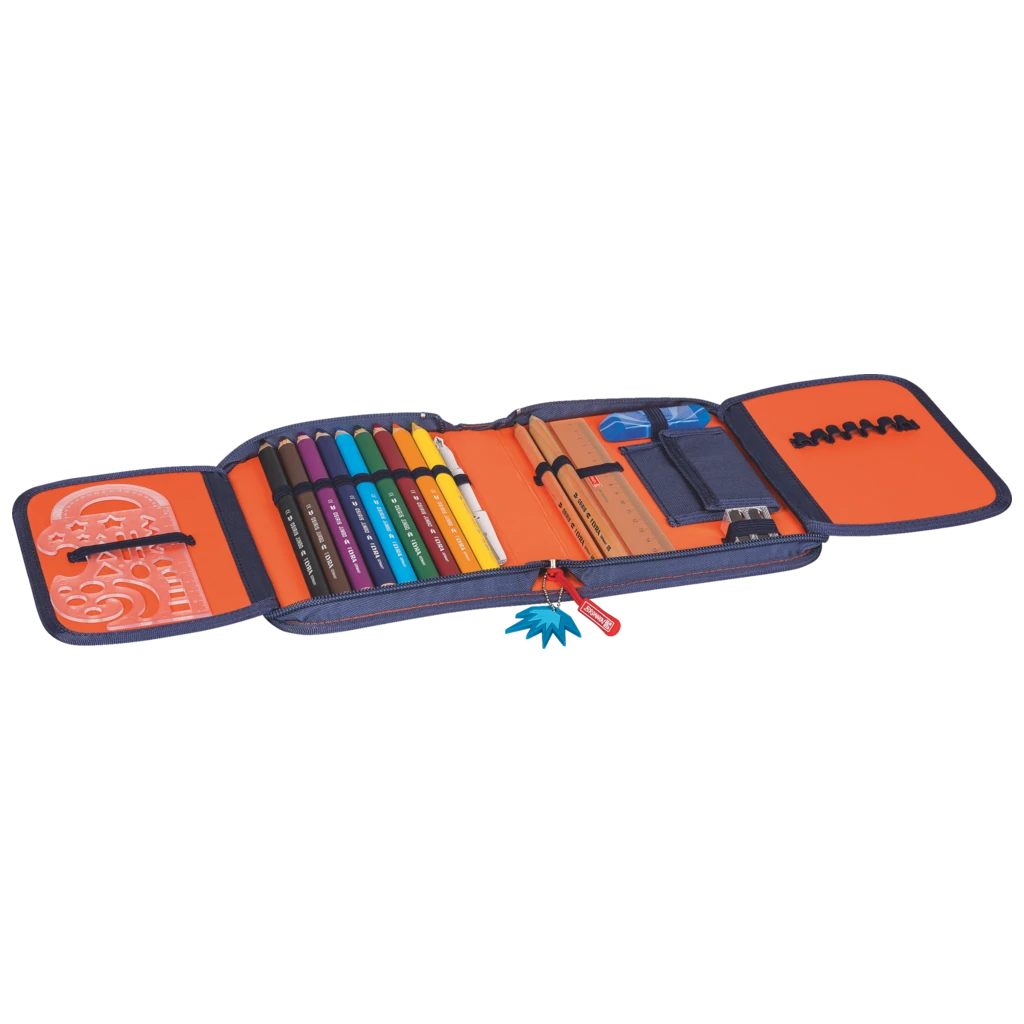 Federmäppchen „Transformer“ | 2 Klappe(n), blau