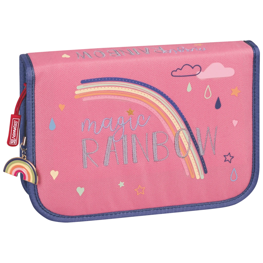 Federmäppchen Magic Rainbow | 2 Klappe(n), rosa