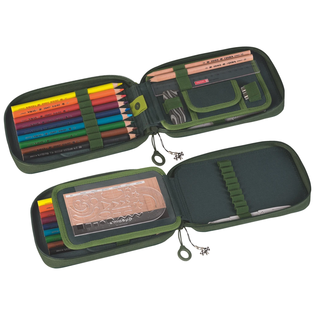 Federmäppchen s'maepp Fast Wheels | grün/mehrfarbig