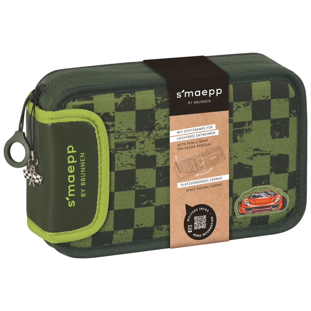 Federmäppchen s'maepp Fast Wheels | grün/mehrfarbig