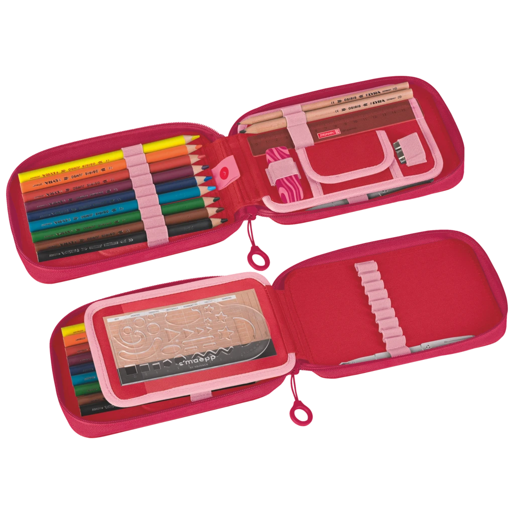 Federmäppchen s'maepp Fruity Love | rosa/rot