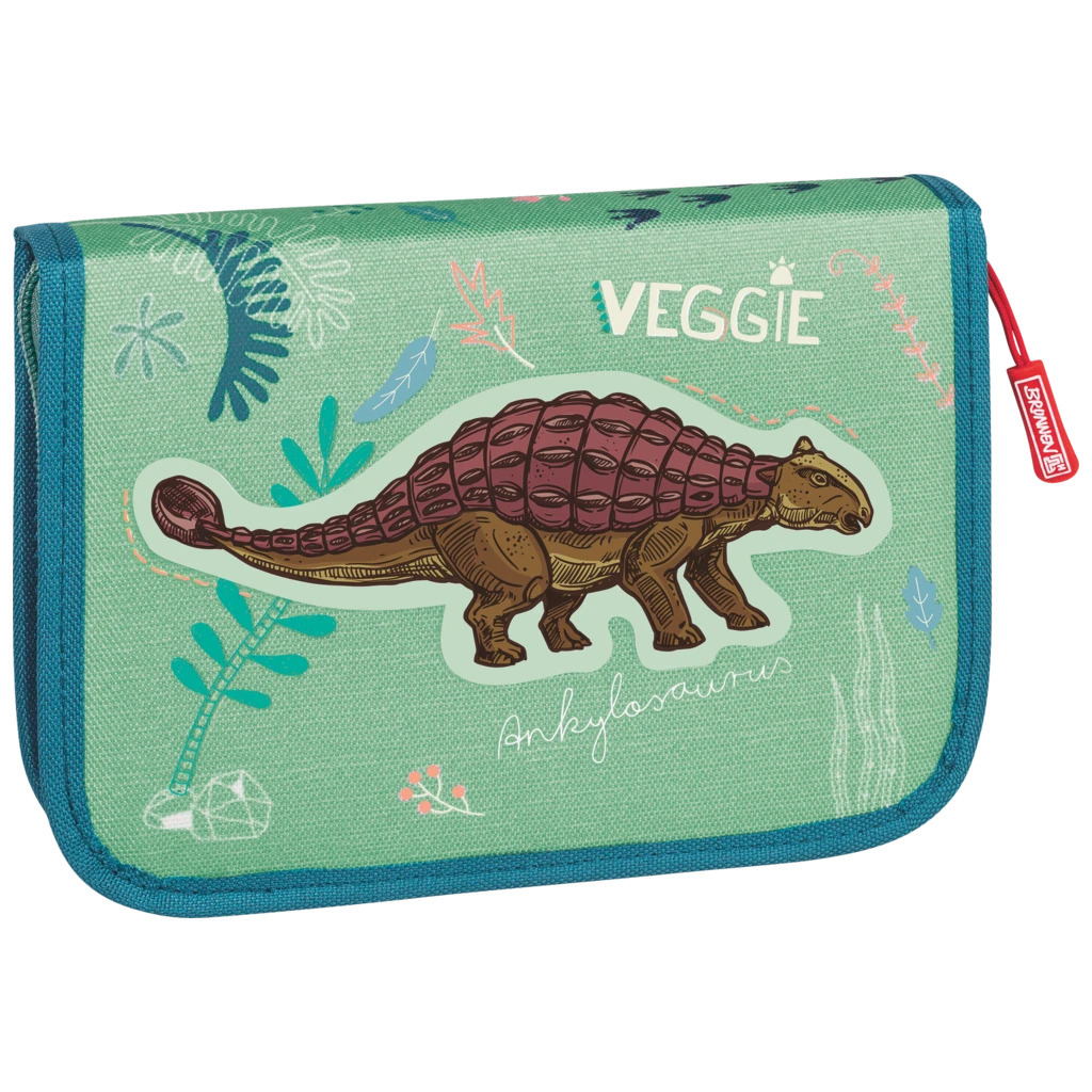Federmäppchen Dinosaurier | 2 Klappe(n), grün