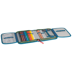 Federmäppchen Dinosaurier | 2 Klappe(n), grün